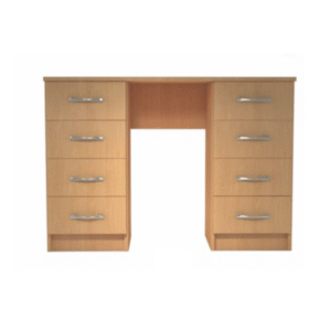 Oak Solid Double Desk with drawers