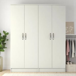Premium Assembled 4 Door Wardrobe