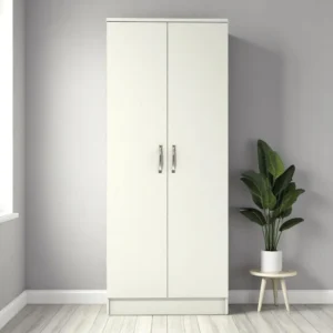Premium White 2 Door Wardrobe