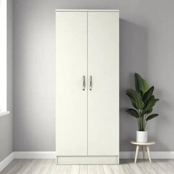Premium White 2 Door Wardrobe