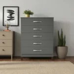 Fully Assembled Grey Chest of Drawers