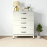 Fully Assembled White Chest of Drawers