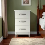 Fully Assembled White Bedside Table