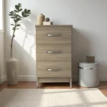 Fully Assembled Oak Bedside Table