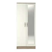 Premium 2 Door Wardrobe with One Mirror