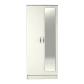 2 Door Wardrobe with One Mirror