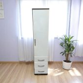 Single Door Wardrobe with 3 Drawers